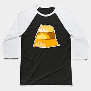 Feline Tower of Loafs Baseball T-Shirt